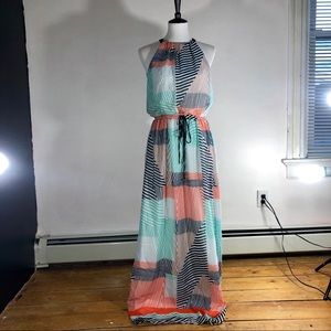 Vince Camuto graphic print maxi dress